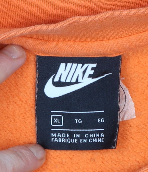 Womens UK Size XL Nike Orange Pullover Sweatshirt