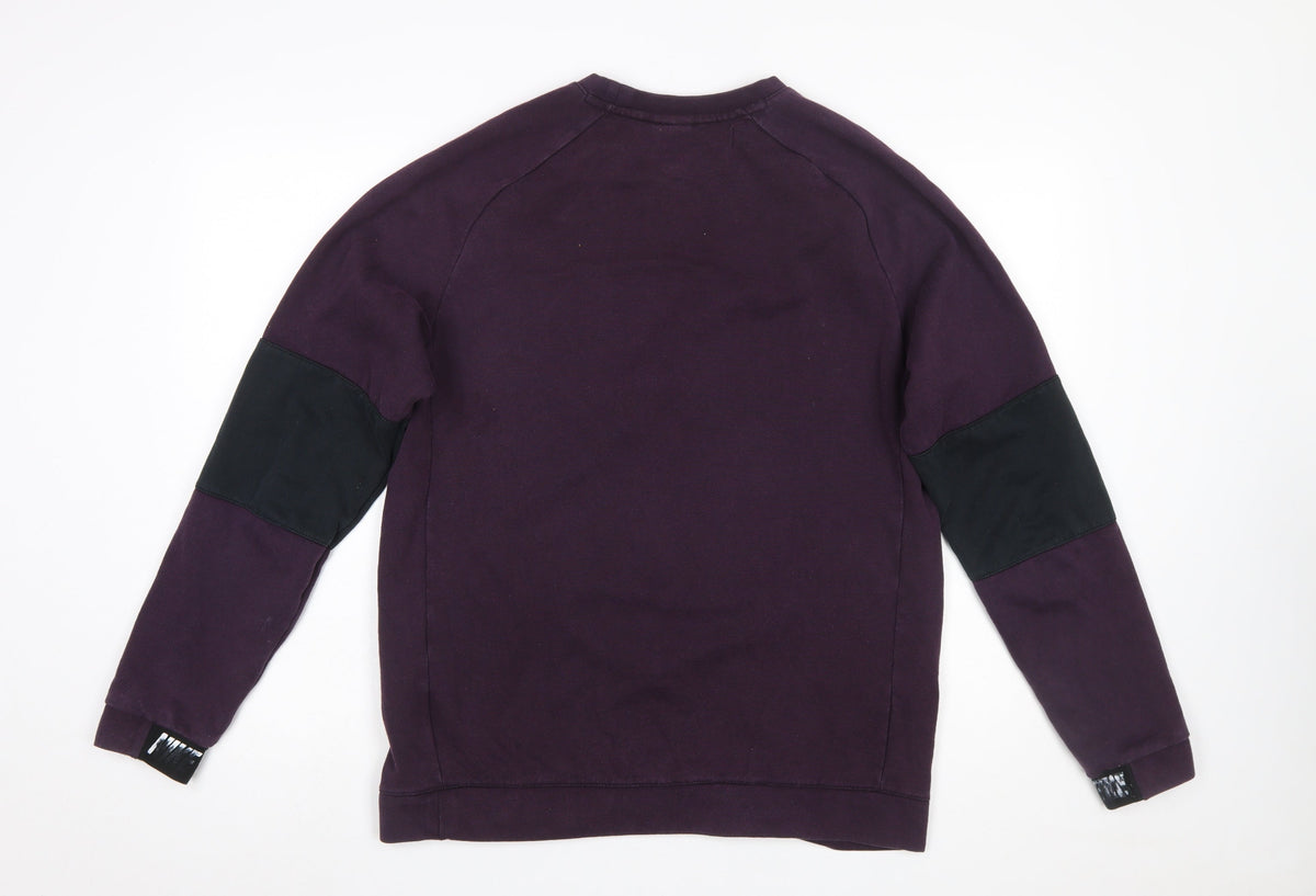 Mens UK Size M Nike Purple Pullover Sweatshirt