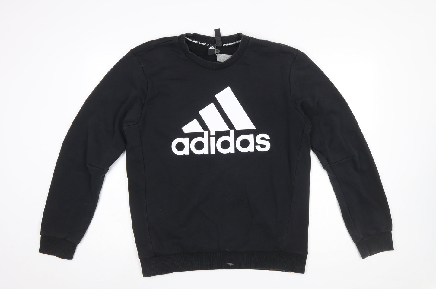 Mens UK Size M adidas Black Pullover Sweatshirt