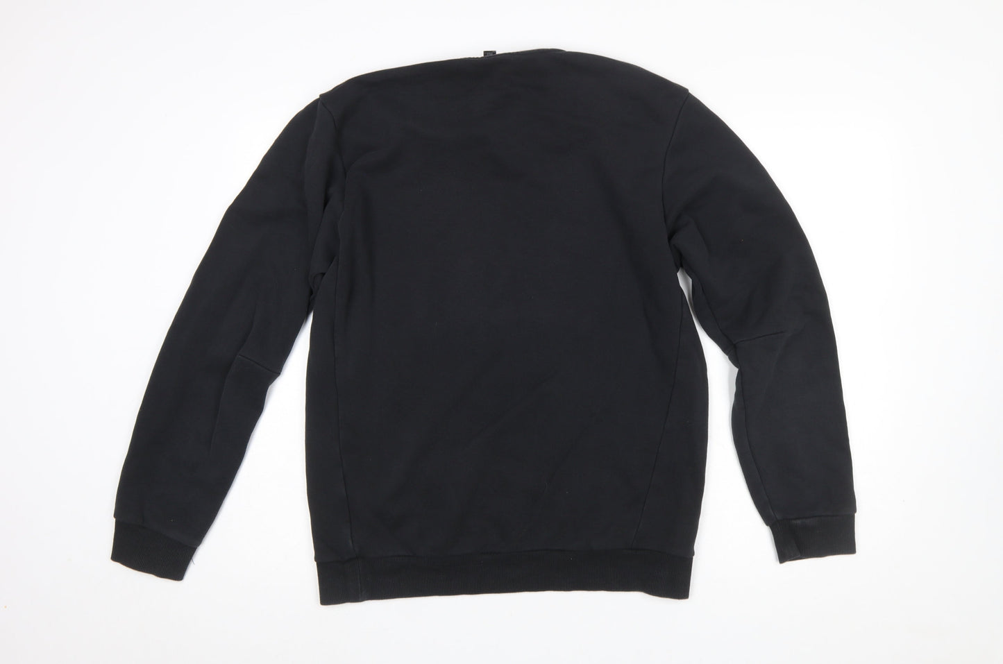 Mens UK Size M adidas Black Pullover Sweatshirt
