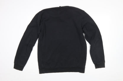 Mens UK Size M adidas Black Pullover Sweatshirt