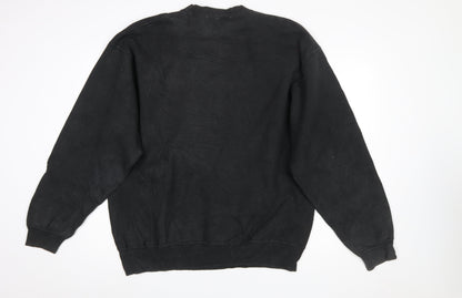 Mens UK Size XL Warner Bros Black Pullover Sweatshirt