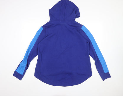 Womens UK Size M Nike Blue Full Zip Hoodie