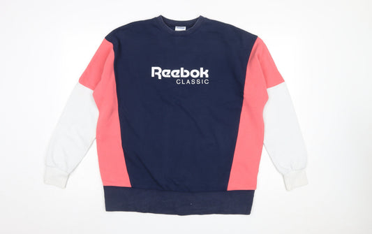 Womens UK Size XS Reebok Multicoloured Pullover Sweatshirt