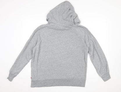 Mens UK Size M Levi's Grey Pullover Hoodie