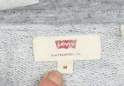 Mens UK Size M Levi's Grey Pullover Hoodie