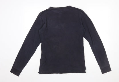 Boys UK Size 14 Years Stone Island Black Basic T-Shirt