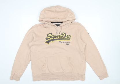 Womens UK Size 16 Superdry Beige Pullover Hoodie