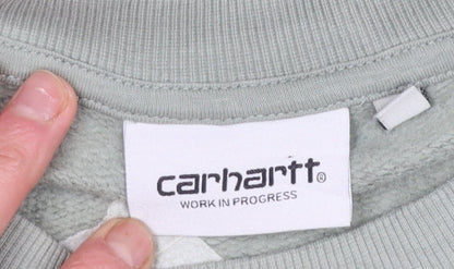 Womens UK Size M Carhartt Green Pullover Sweatshirt