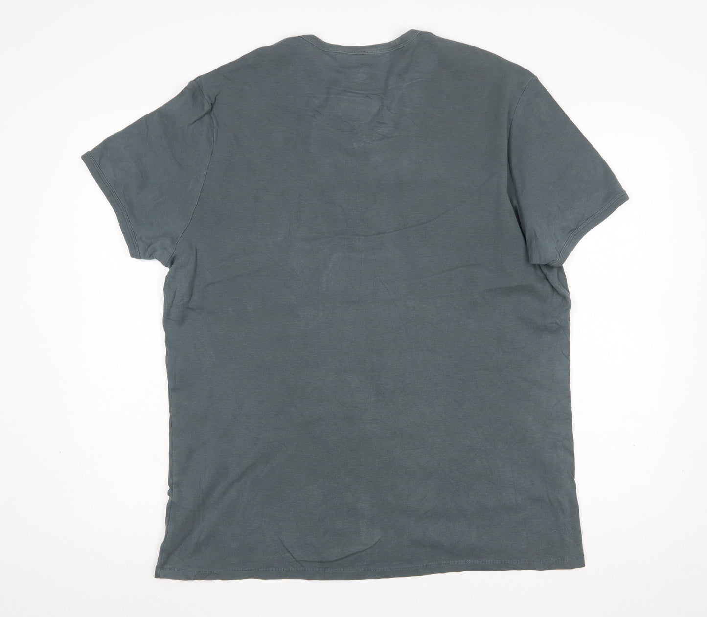 G-Star Raw Men’s Grey 2XL V-Neck Short Sleeve Cotton T-Shirt