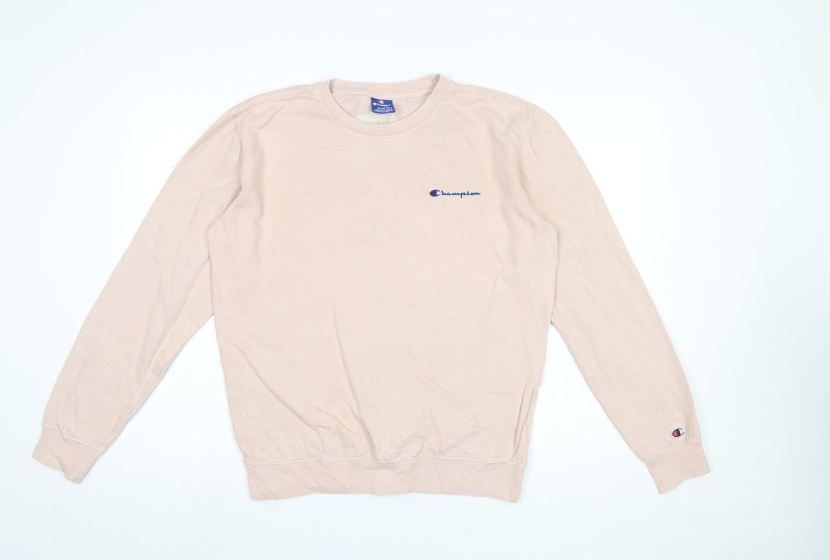 Mens UK Size S Champion Beige Pullover Sweatshirt