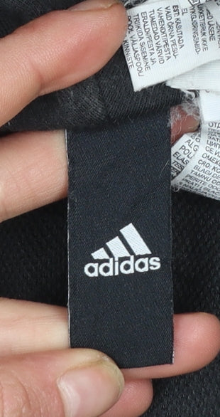 Mens UK Size S adidas Black Full Zip Hoodie