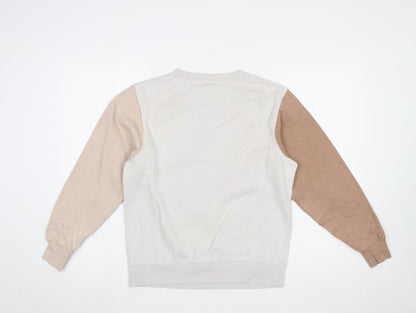Womens UK Size XS Nike Beige Pullover Sweatshirt