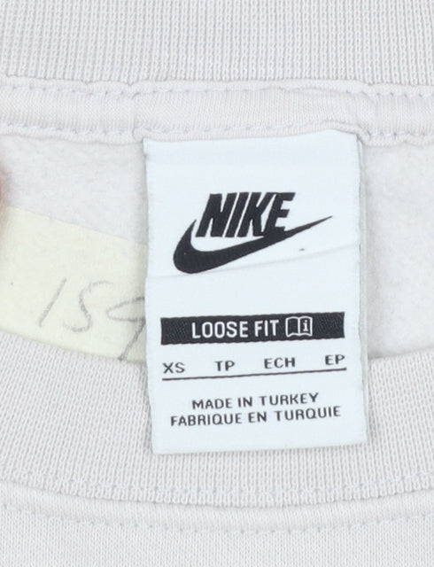 Womens UK Size XS Nike Beige Pullover Sweatshirt