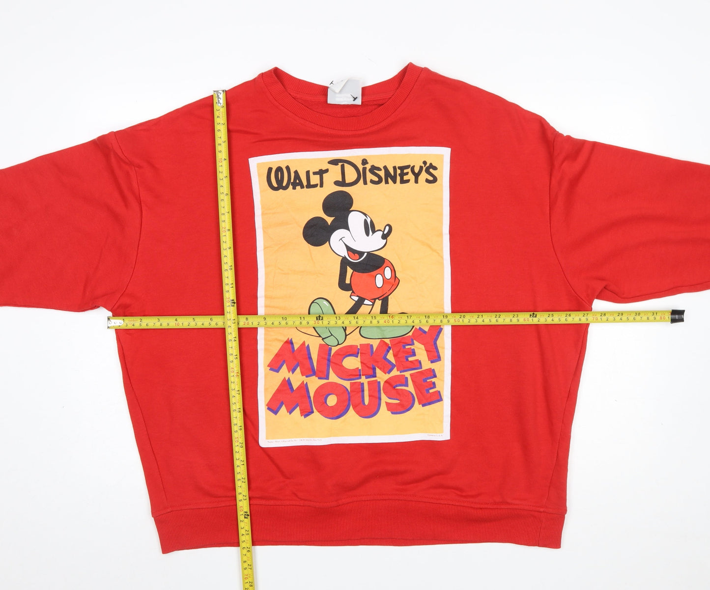 Womens UK Size L Disney Red Pullover Sweatshirt