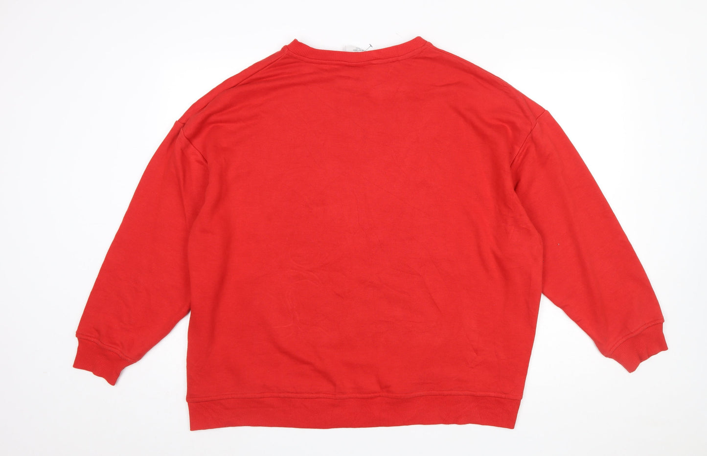 Womens UK Size L Disney Red Pullover Sweatshirt