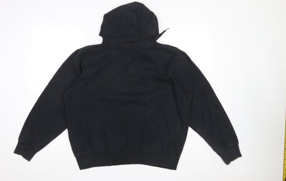 Mens UK Size L FILA Black Pullover Hoodie