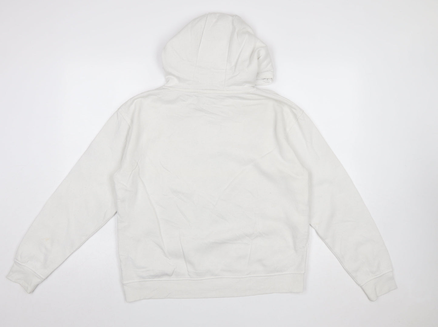 Womens UK Size S Primark White Pullover Hoodie