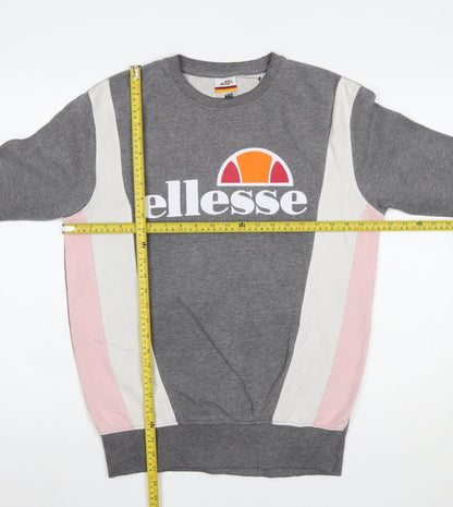 Womens UK Size 10 ellesse Grey Pullover Sweatshirt