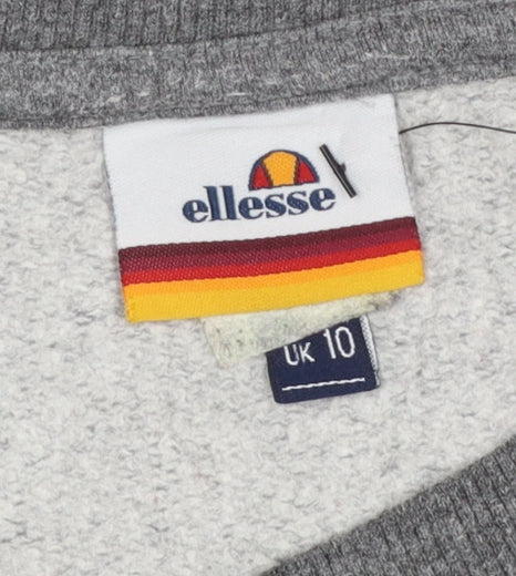Womens UK Size 10 ellesse Grey Pullover Sweatshirt