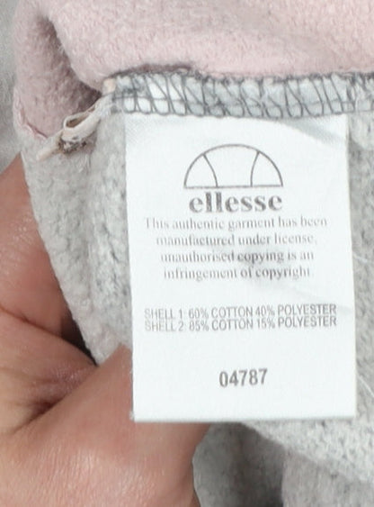 Womens UK Size 10 ellesse Grey Pullover Sweatshirt