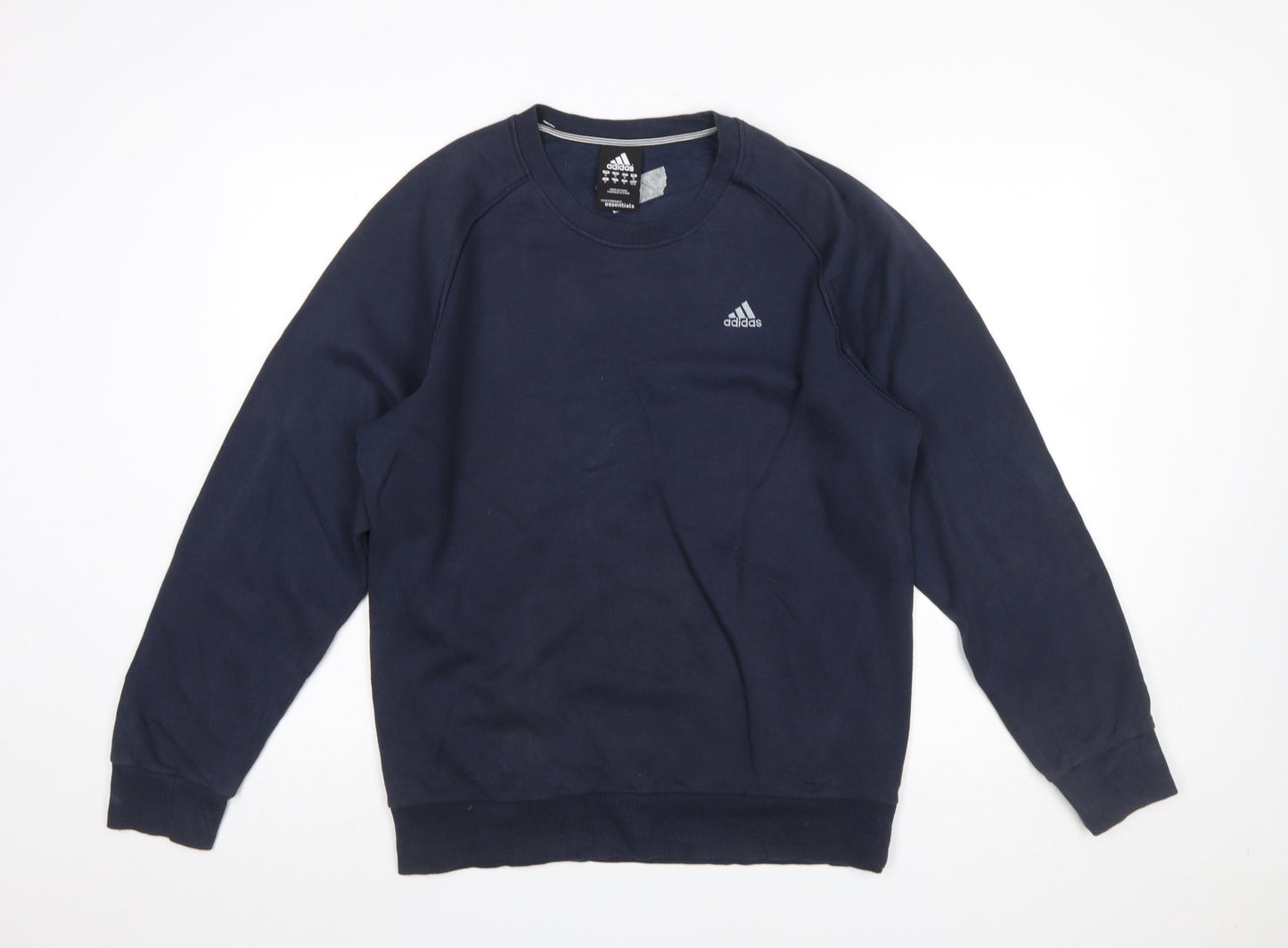 Mens UK Size M adidas Blue Pullover Sweatshirt