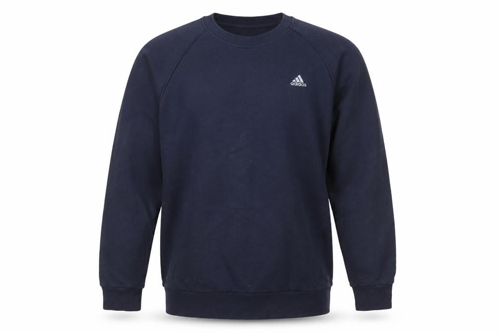 Mens UK Size M adidas Blue Pullover Sweatshirt