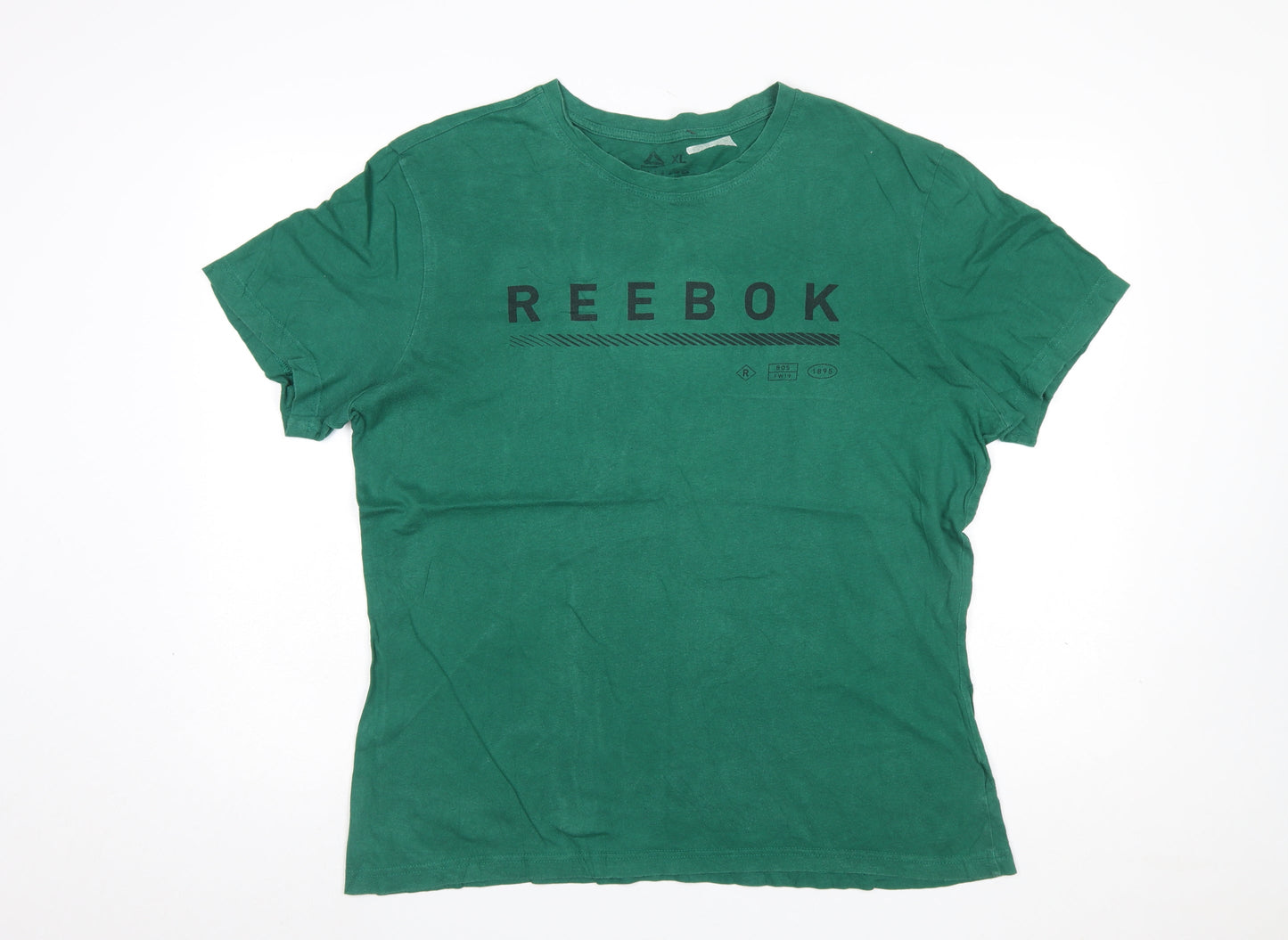 Reebok Men's Green XL Sports Graphic Print T-Shirt
