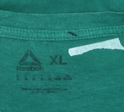 Reebok Men's Green XL Sports Graphic Print T-Shirt