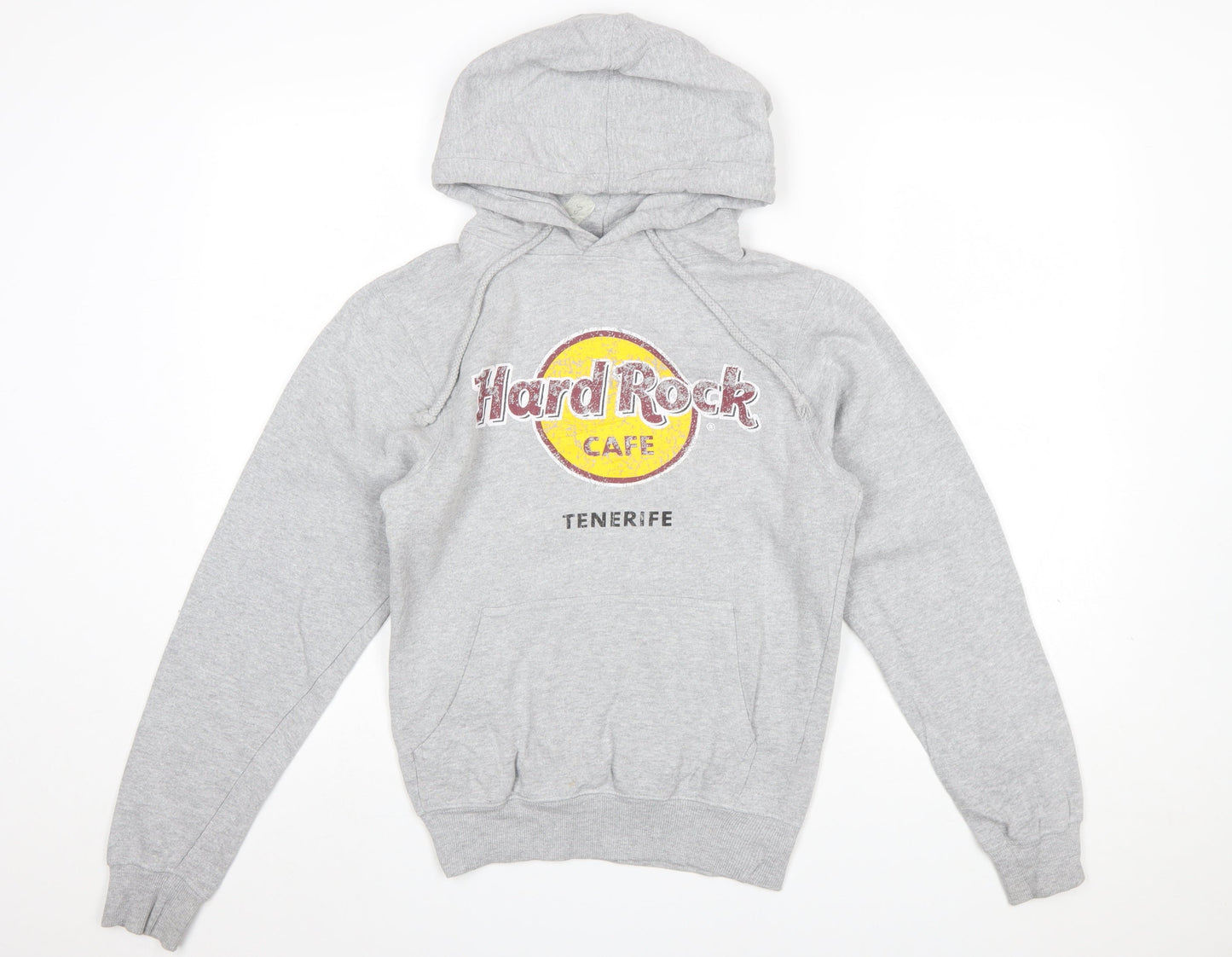 Womens UK Size S Hard Rock Cafe Grey Pullover Hoodie