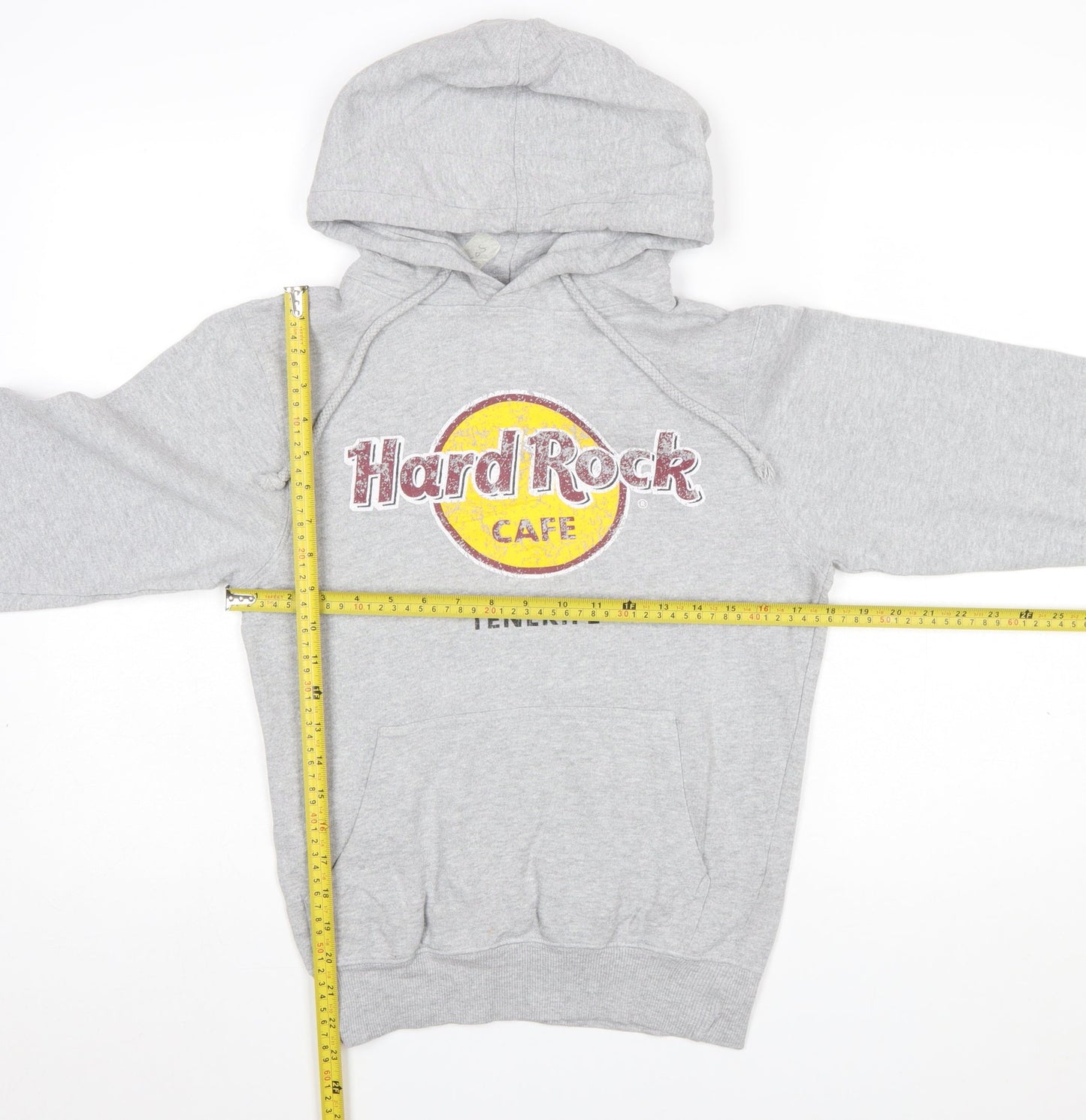 Womens UK Size S Hard Rock Cafe Grey Pullover Hoodie