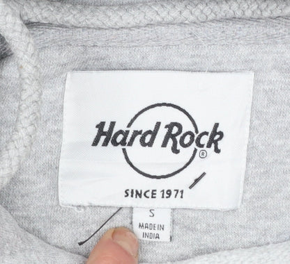 Womens UK Size S Hard Rock Cafe Grey Pullover Hoodie