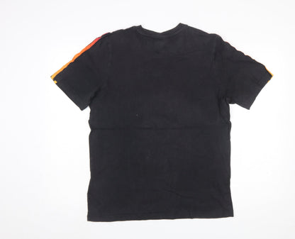 adidas Men's Black Short Sleeve Retro Sports T-Shirt Size M