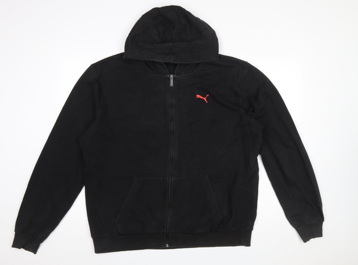 Mens UK Size XL PUMA Black Full Zip Hoodie