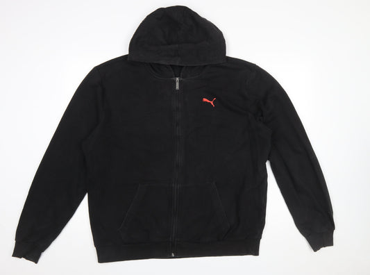 Mens UK Size XL PUMA Black Full Zip Hoodie