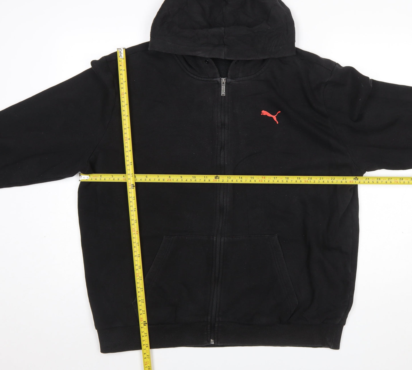 Mens UK Size XL PUMA Black Full Zip Hoodie
