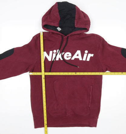 Mens UK Size XS Nike Red Pullover Hoodie
