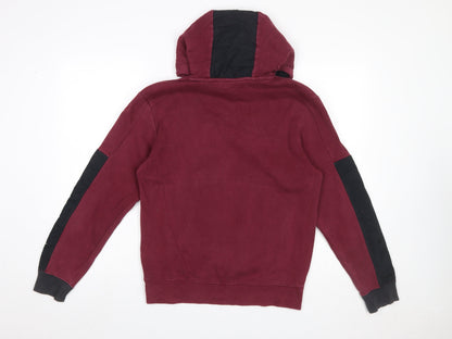 Mens UK Size XS Nike Red Pullover Hoodie