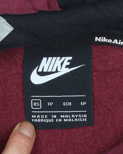 Mens UK Size XS Nike Red Pullover Hoodie
