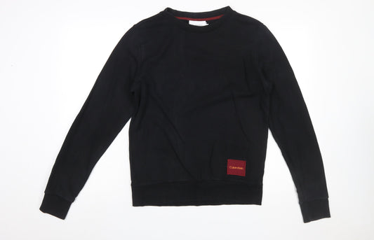 Mens UK Size S Calvin Klein Black Pullover Sweatshirt