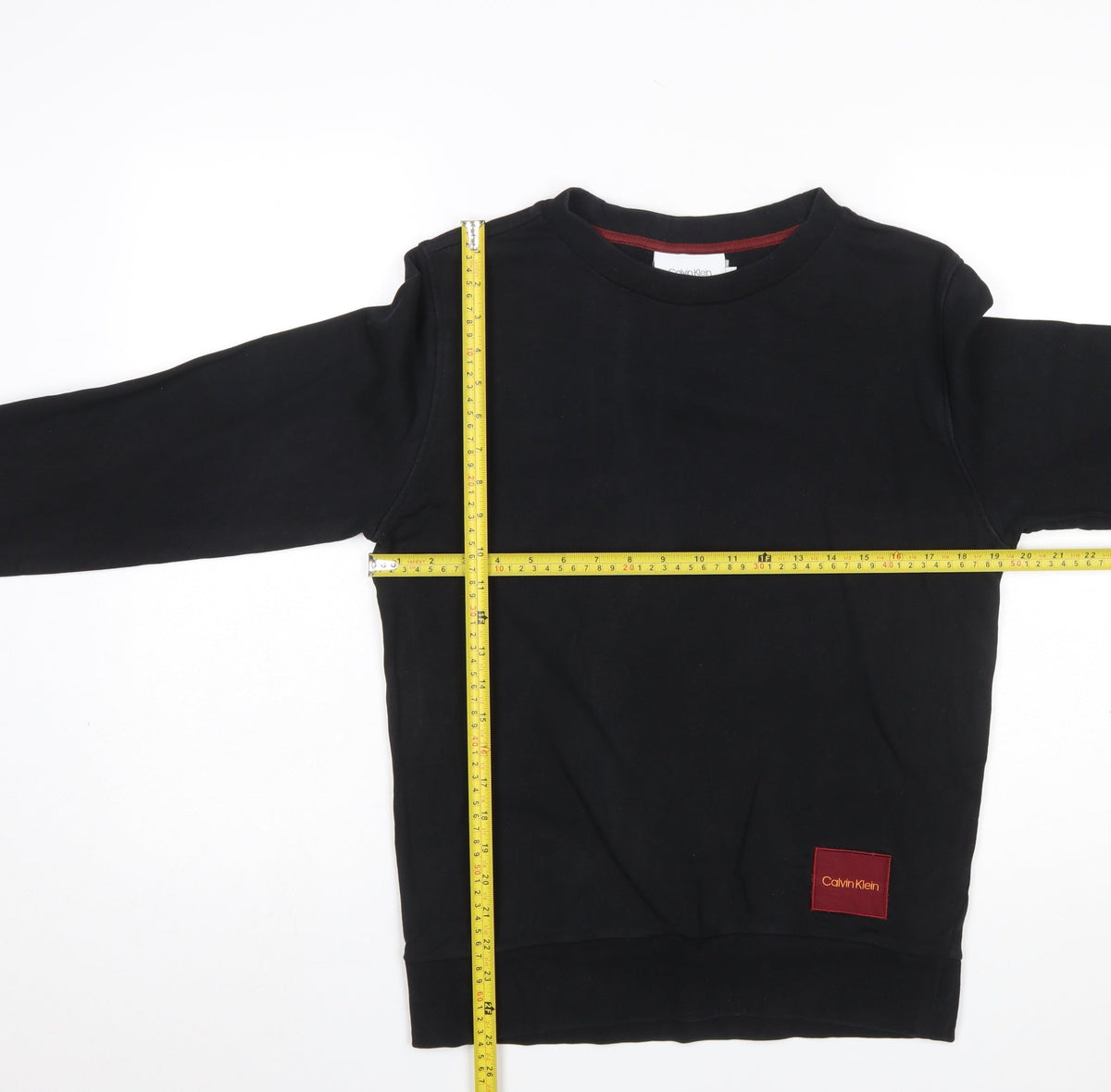 Mens UK Size S Calvin Klein Black Pullover Sweatshirt