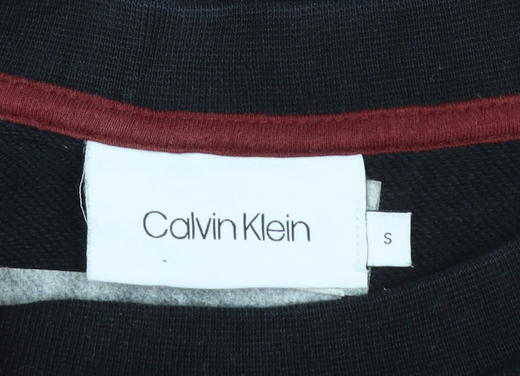 Mens UK Size S Calvin Klein Black Pullover Sweatshirt