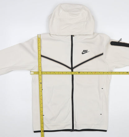 Mens UK Size S Nike Ivory Full Zip Hoodie