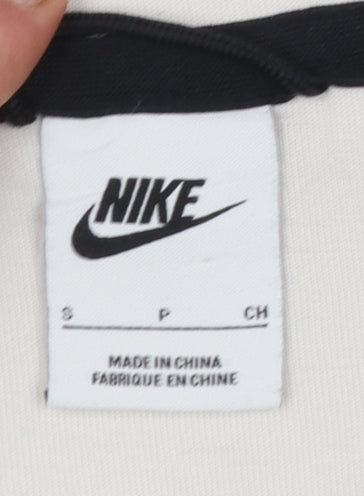 Mens UK Size S Nike Ivory Full Zip Hoodie