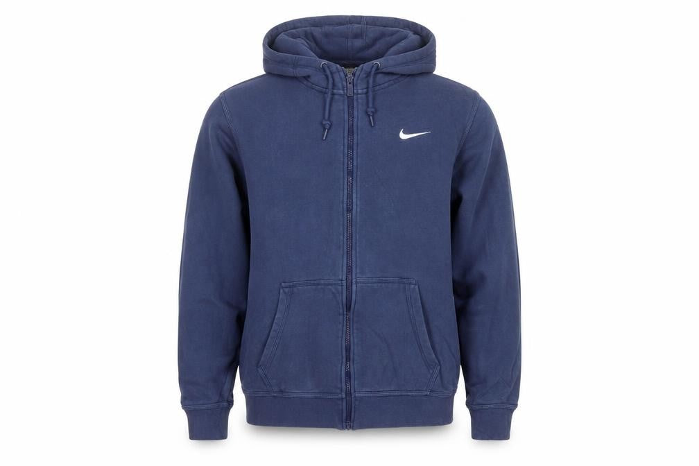 Mens UK Size M Nike Blue Full Zip Hoodie