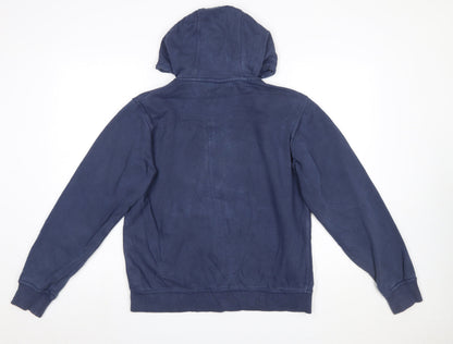 Mens UK Size M Nike Blue Full Zip Hoodie
