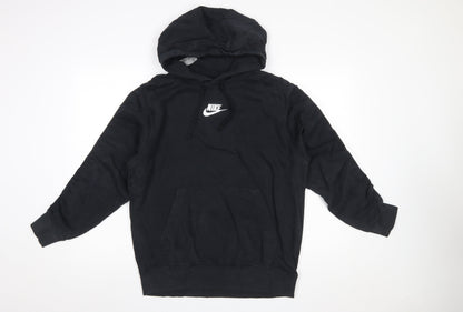 Mens UK Size M Nike Black Pullover Hoodie