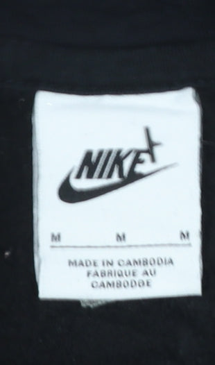 Mens UK Size M Nike Black Pullover Hoodie