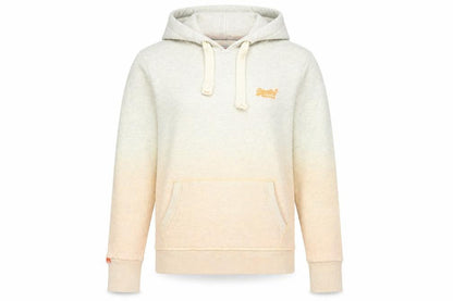 Womens UK Size L Superdry Beige Pullover Hoodie