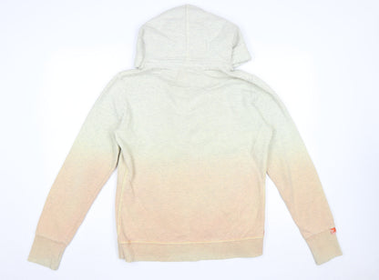 Womens UK Size L Superdry Beige Pullover Hoodie